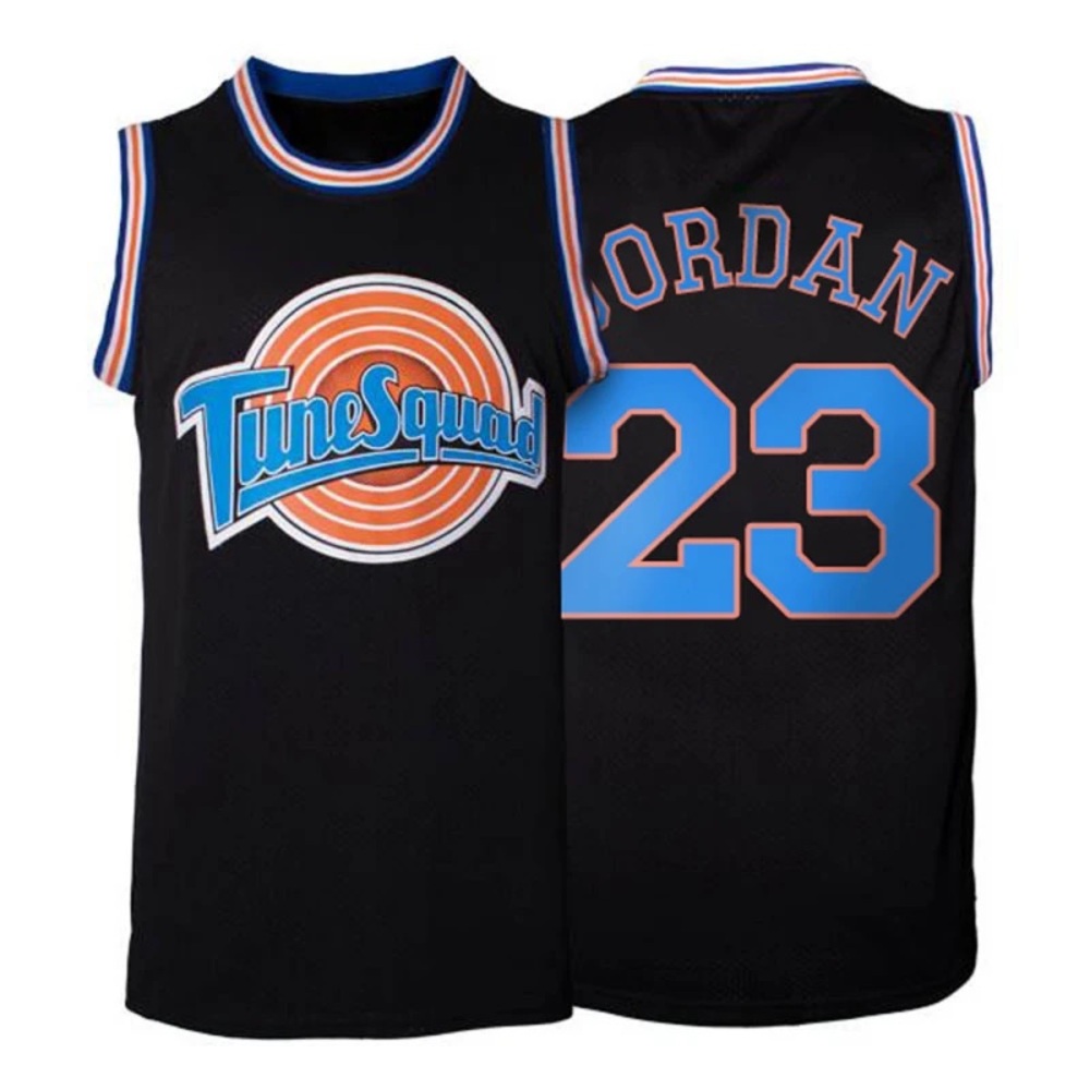 Men’s Space Jam “Tune Squad” Michael Jordan Black Basketball Jersey